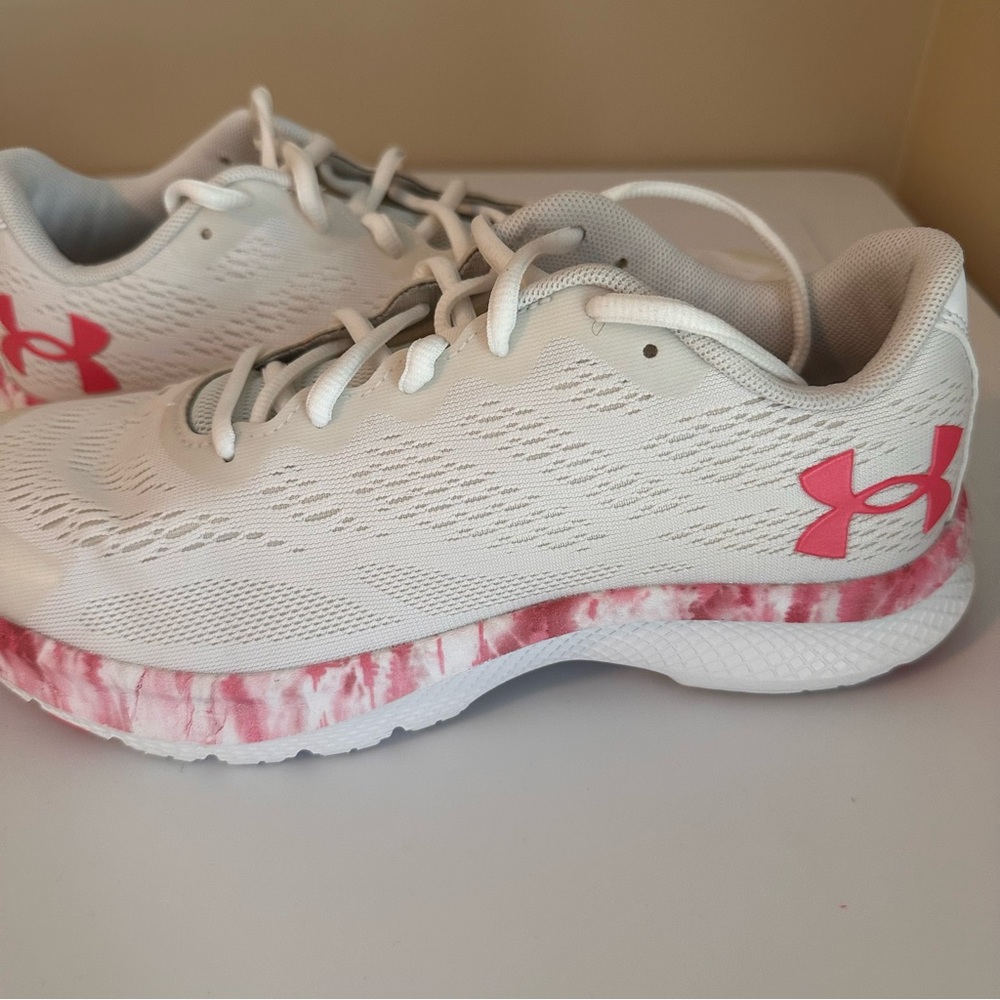 Under Armour Running Shoes Youth 6.5Y UA Bandit White Pink Camo Girls